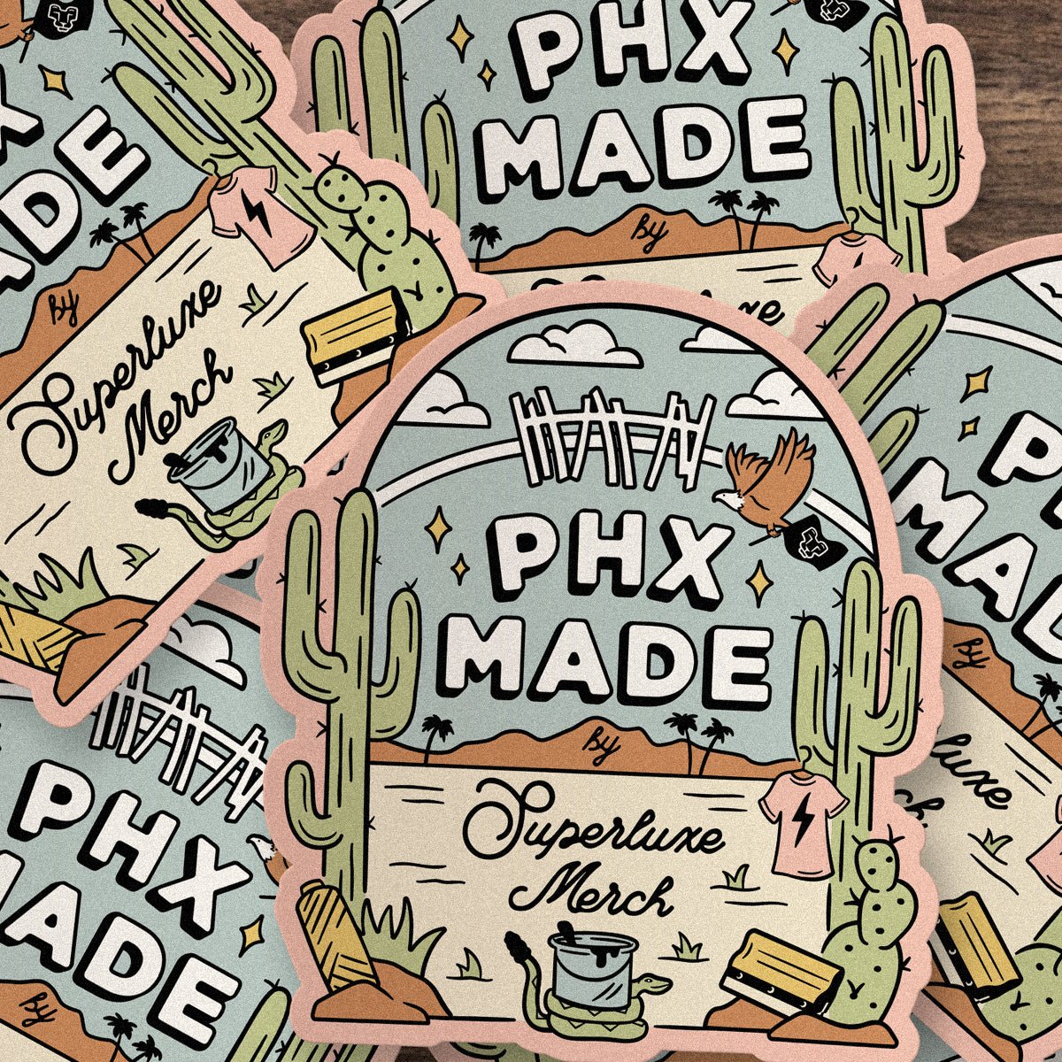 100 Custom Sticker Pack - Superluxe Merch